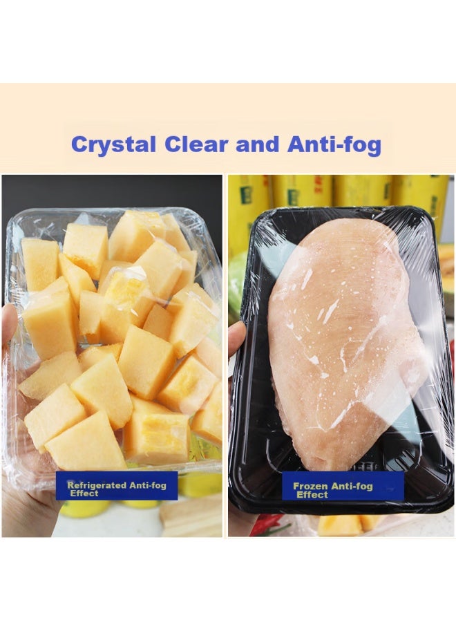 Yessel Yizhixuan Cling Film, 35cm X 300m, Commercial Large Roll, For Food, Fresh Produce, Supermarket, Catering, Disposable Kitchen Pvc Wrapping Film - Image 4