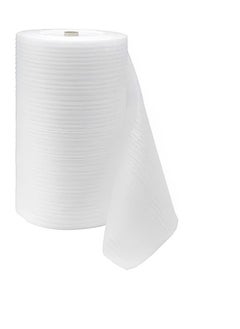 RACO RACO Cushioning PU Foam Sheet Roll White PU Wrapping for Packing Moving and Floor Protection (1MM X 1M X 50M)  - Image 1