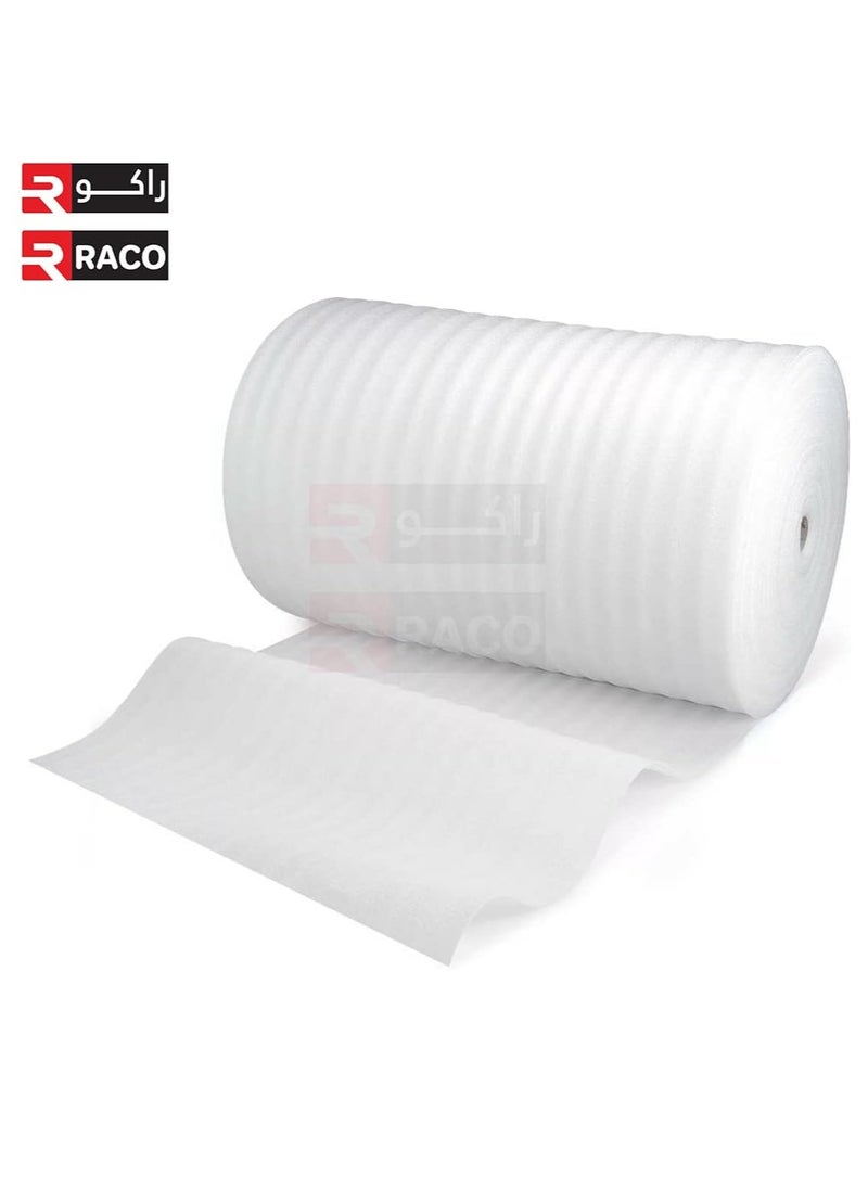 RACO - RACO Cushioning PU Foam Sheet Roll White PU Wrapping for Packing Moving and Floor Protection (1MM X 1M X 50M) - Image 1