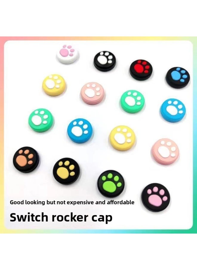 Generic - Black Warrior Controller Parts Cat Claw Joystick Cap Buttons Remote Sensing Hat Gamepad Accessories Switch PSP Essential-Product Color:1 Black Claw On White Background - Image 1