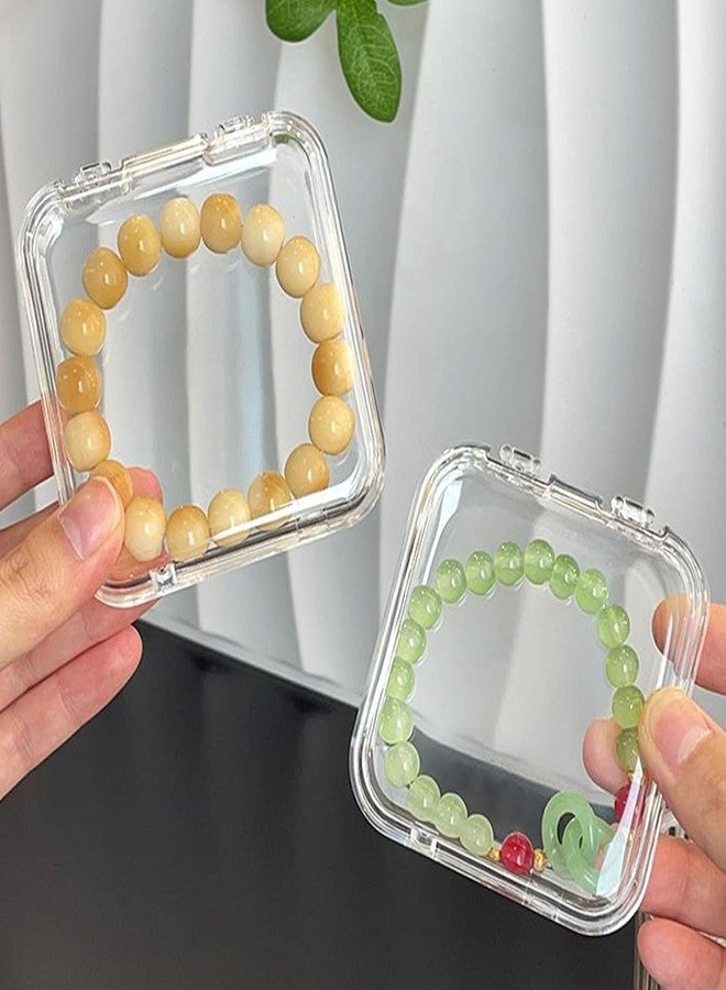 سيميكسيسن علبة تخزين مجوهرات مستطيلة من سيمكسن | منظم مجوهرات أنيق وشفاف | علبة مجوهرات مع 12 علبة صغيرة محمولة | علبة مجوهرات أكريليك للقلائد | للأقراط والأساور والخواتم والقلائد - Image 2