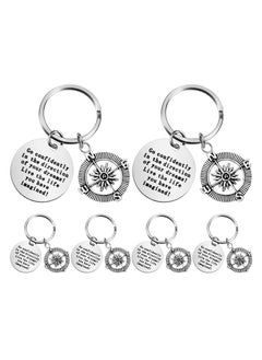 SYOSI 6 Pcs Keychains, Keychains with Inspirational Quotes Gifts for Friends Family Graduation & Birthday Gift