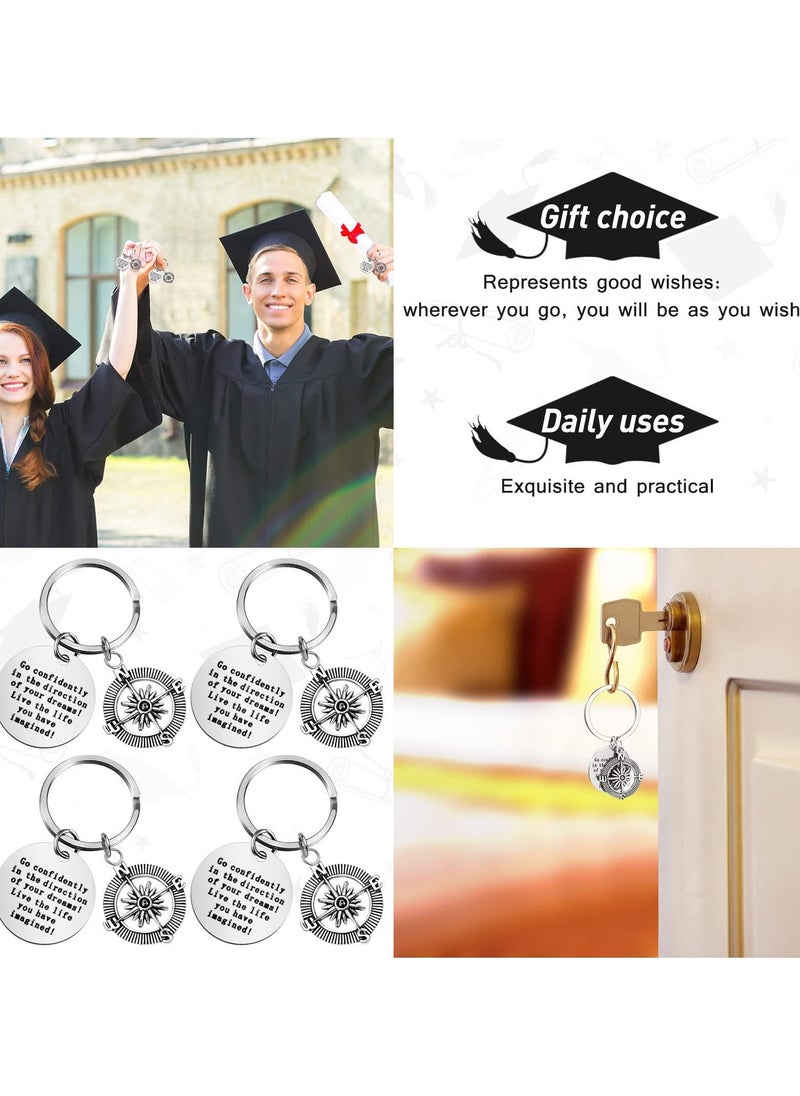 Y&D - SYOSI 6 Pcs Keychains, Keychains with Inspirational Quotes Gifts for Friends Family Graduation & Birthday Gift - Image 1