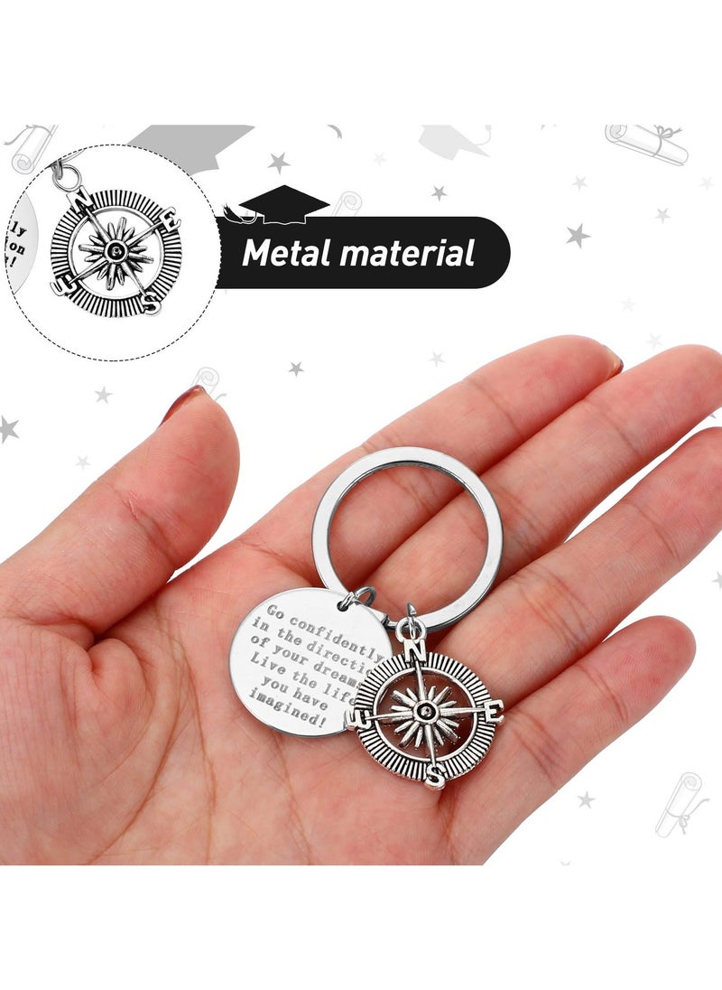 Y&D - SYOSI 6 Pcs Keychains, Keychains with Inspirational Quotes Gifts for Friends Family Graduation & Birthday Gift - Image 1