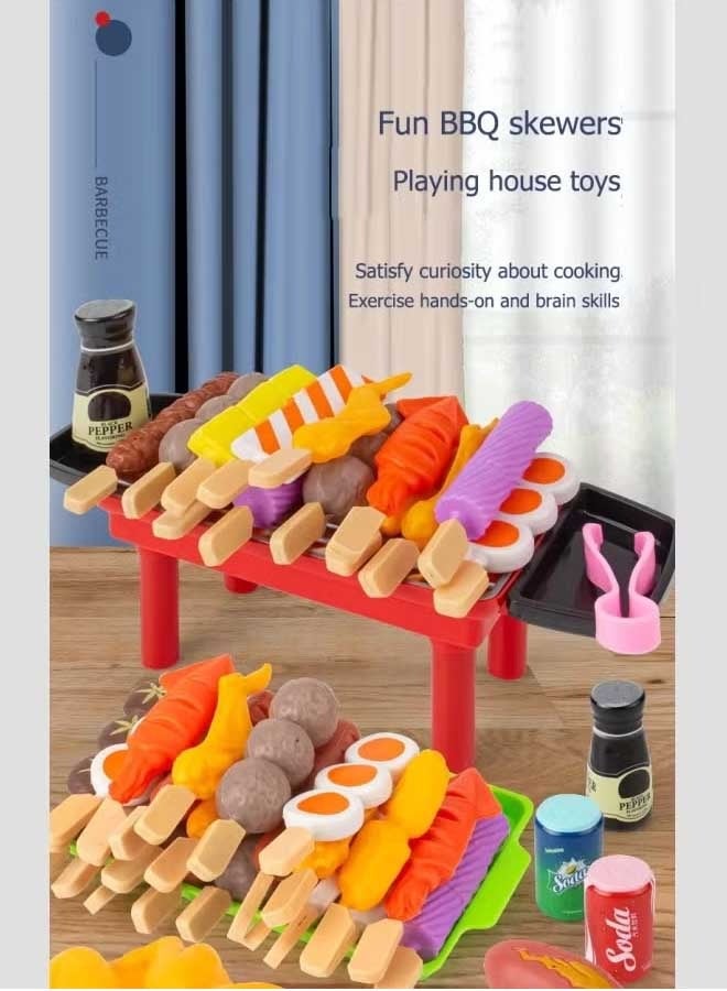 27 Pcs Kitchen Toy Set, Barbecue Toy Set, Little Chef Play, Cooking Food Role Play Educational Play House Toys, Learning Gift Cooking Toy Set for Girls Boys Kids  - Image 3