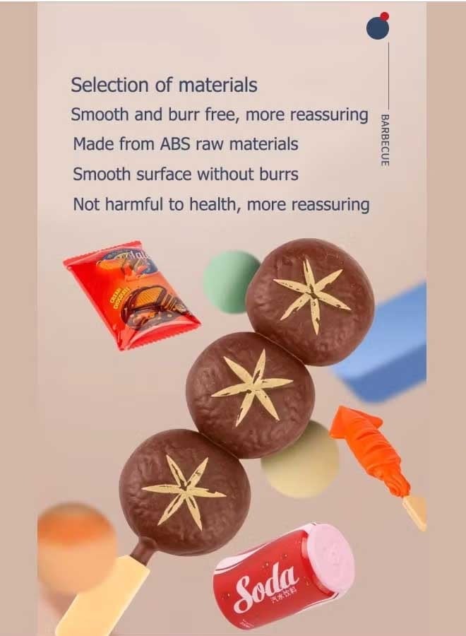 27 Pcs Kitchen Toy Set, Barbecue Toy Set, Little Chef Play, Cooking Food Role Play Educational Play House Toys, Learning Gift Cooking Toy Set for Girls Boys Kids  - Image 4