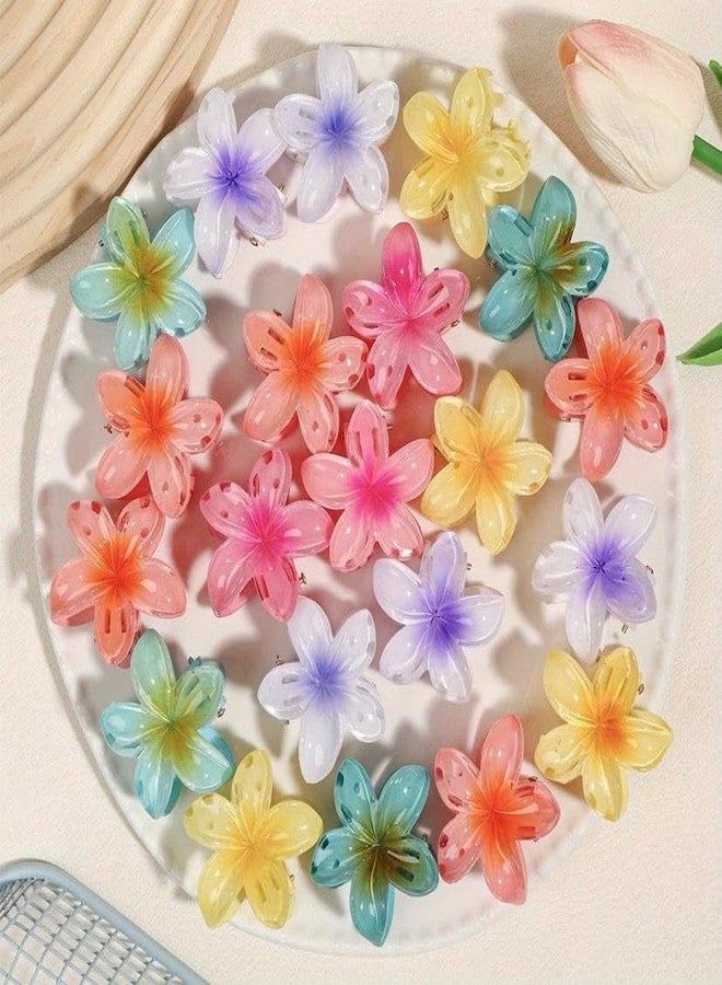 MIDHASH 6 Pcs Flower Hair Claw Clips Set, Gradient Lily Design, Strong Hold Hair, Stylish Accessories for Women, Girls, Cute Hair Grips, Perfect for Daily Use, Travel, Party, Gifting, Multicolor Flower Hair Claw Clip (6 Small) - Image 4