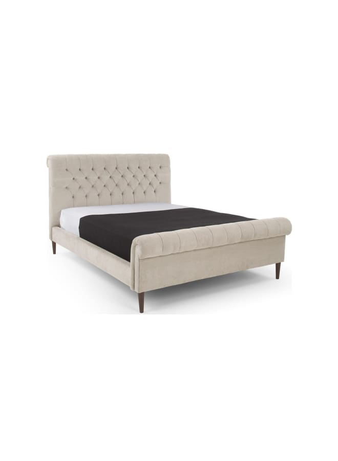 ريترو RA-BD22 سرير خشب طبيعي 215×170×125سم - بيج - Image 2