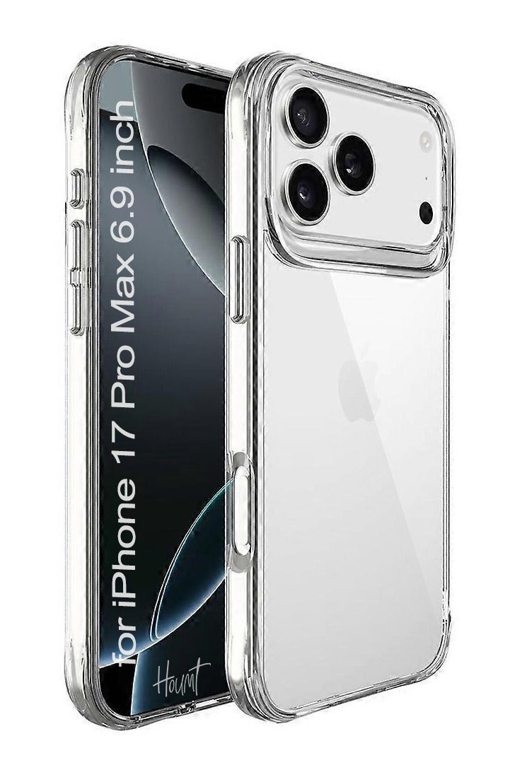 Houmt iPhone 17 Pro Max Case Clear, Ultra Slim iPhone 17 Pro Max Cover Drop protection Shockproof Protective Phone Case for iPhone 17 Pro Max 6.9 inch - Image 1