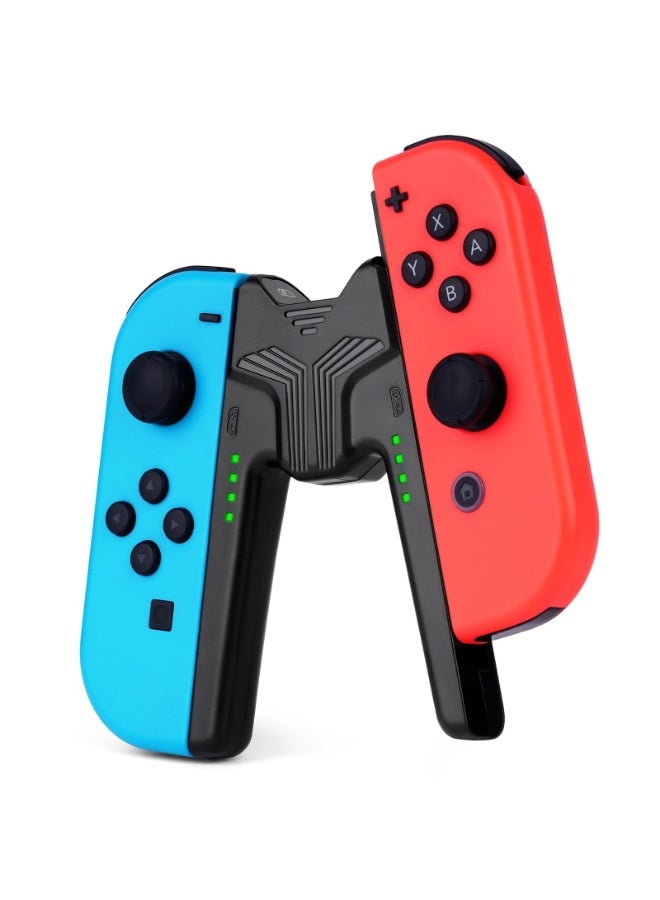 AOLION Joycons Charging Grip, Efficient Charging Grip Controller Holder, V-Shaped Game Handle, Controller Portable Holder for Joy Con Switch - Image 1