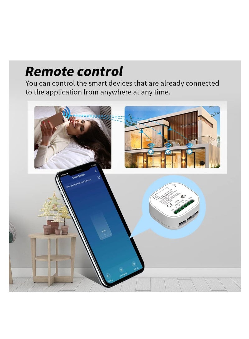 Excefore WiFi Smart Switch Light Switch, 16A Smart Relay, APP Remote Control, Voice Control, DIY Mode, Timer Function, LAN Control, No Hub Required, Compatible with Alexa/Google Home - Image 3