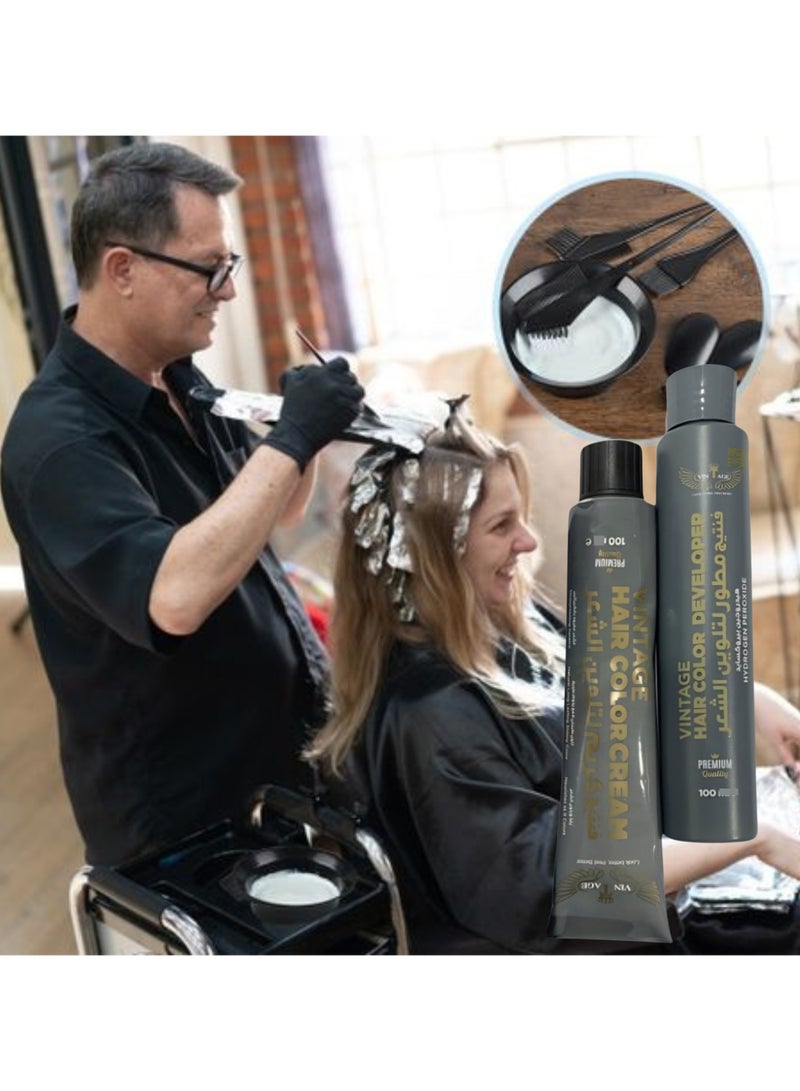 فينتاج كريم الشعر فينتاج آبل أنيروبك – صبغة شعر عضوية 100% وكريم تلوين طبيعي للشعر، 100 مل (10 في 1)، متوفر بثلاث درجات وروائح فريدة - Image 3