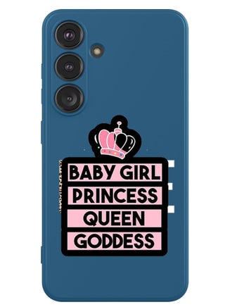 Protective Slim Fit Case Liquid Silicone Cover with Full Body Protection Anti-Scratch Shockproof Case For Samsung Galaxy S24 (Blue) - Baby Girl Princess - pzsku/ZA0110D3D7D36CEEAA3AAZ/45/_/1709149205/bb7dbe39-5b30-4f9f-811f-4f0b82967f7d
