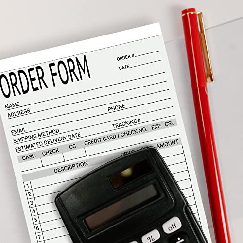 suituts 6 Pack Sales Order Books Work Order Form Pads, 2 Part Carbonless, 5.5 x 8.5 Inch Invoice Receipt Book for Small Business(50 Sets Per Book) - Image 5