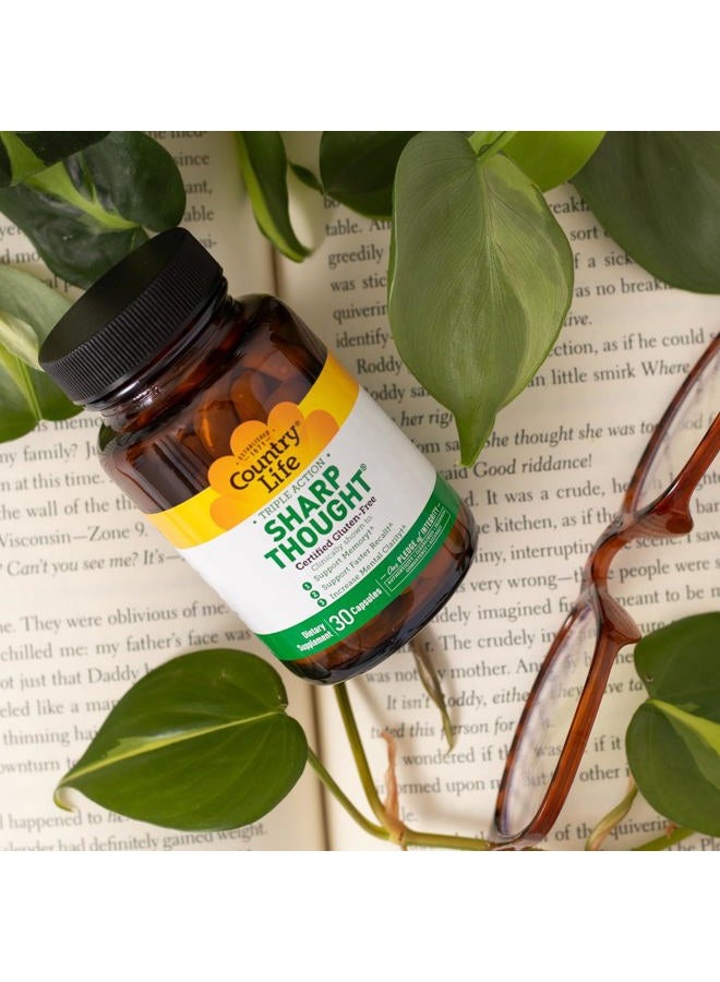 Sharp Thought 30 Capsules, Certified Gluten Free…