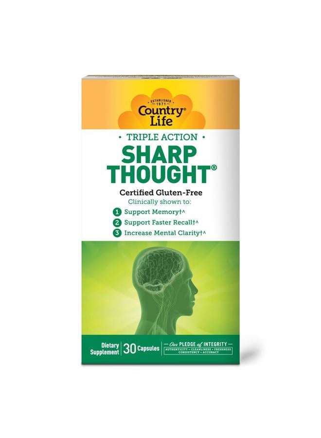 Sharp Thought 30 Capsules, Certified Gluten Free…