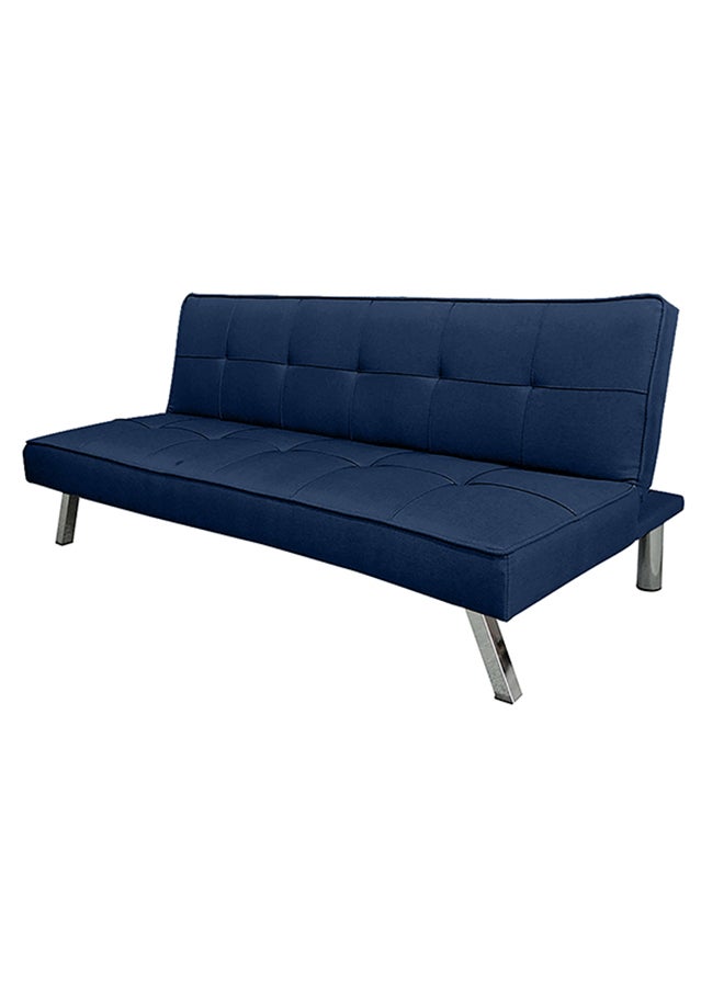 In-House Sandi | 3-Seater Sofabed 2 In 1 Upholstered In Velvet 30x177x107 cm- Dark Blue - Image 2