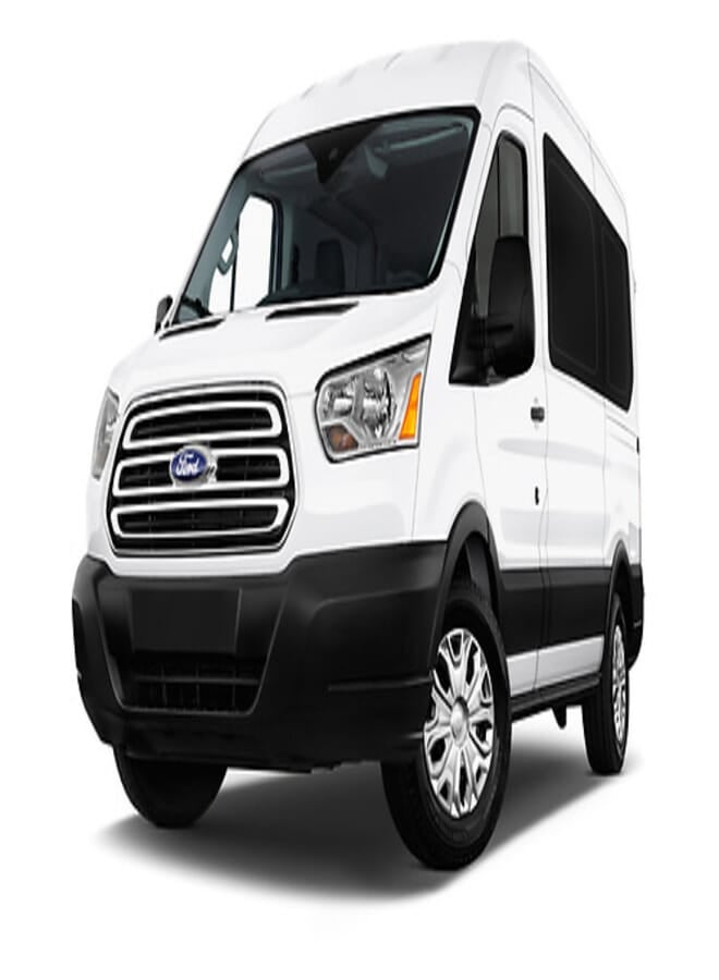 Generic car Cover 2 Layers for Ford Transit 150 XLT Wagon Med Roof Sliding Passenger 130 Passenger Van 2019  Waterproof, UV, Dustproof, Outdoor Convertible Cover (Two years warranty)  - Image 1