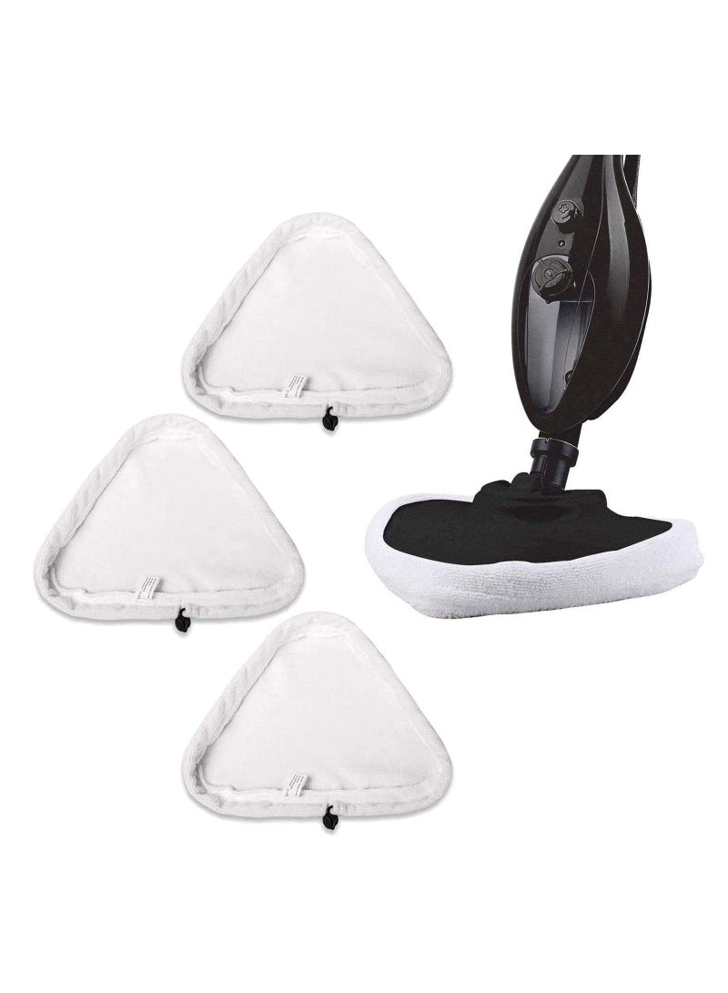 SYOSI 3Pcs Microfibre Cloths Universal Cleaning Pads Microfibre Replacement Cloths Pad Microfibre Steam Mop Pads for H2O H20 X5 and Vax S2 Steam Mops - Image 1
