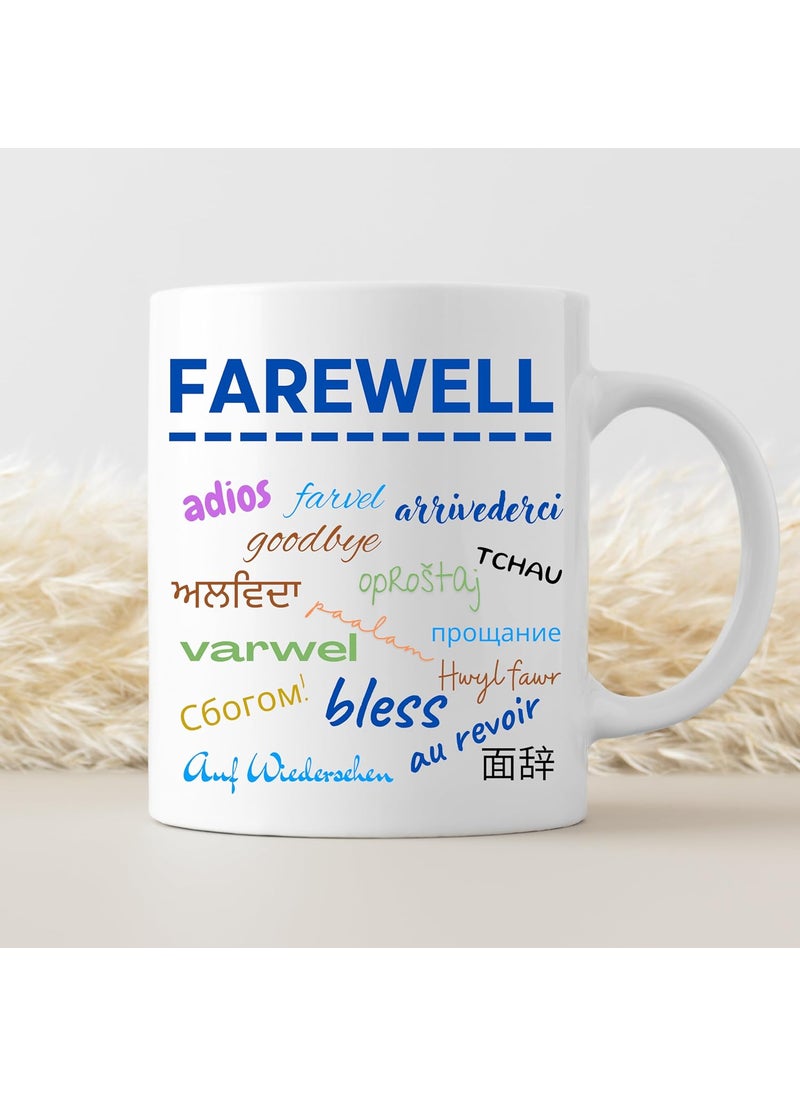 NorthLand Northland Multi-Lingual Farewell Coffee Mug for Co-Workers Boss Colleagues - Farewell Gift for Coworker Gift for Farewell Gift for Colleagues Farewell Gift for Boss Farewell Gift Farewell Gifts  - Image 1