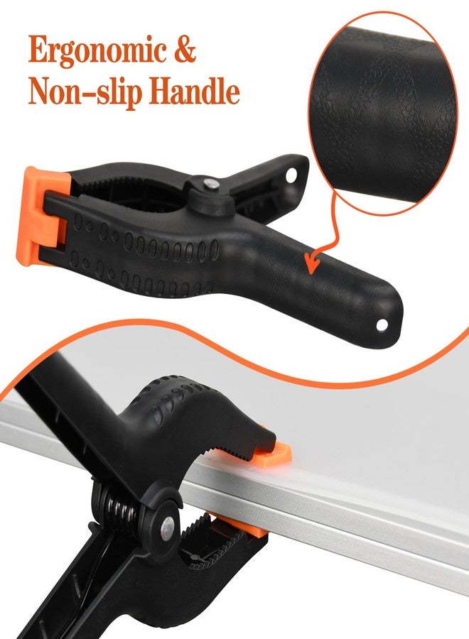 LFSEMINI 6 Inch Spring Clamps, 6 Pack Professional Plastic Spring Clamps, Heavy Duty Plastic Clamps for Crafts and Woodworking, Backdrop Clips Clamps for Backdrop Stand, Photography, Home Dec - Image 5