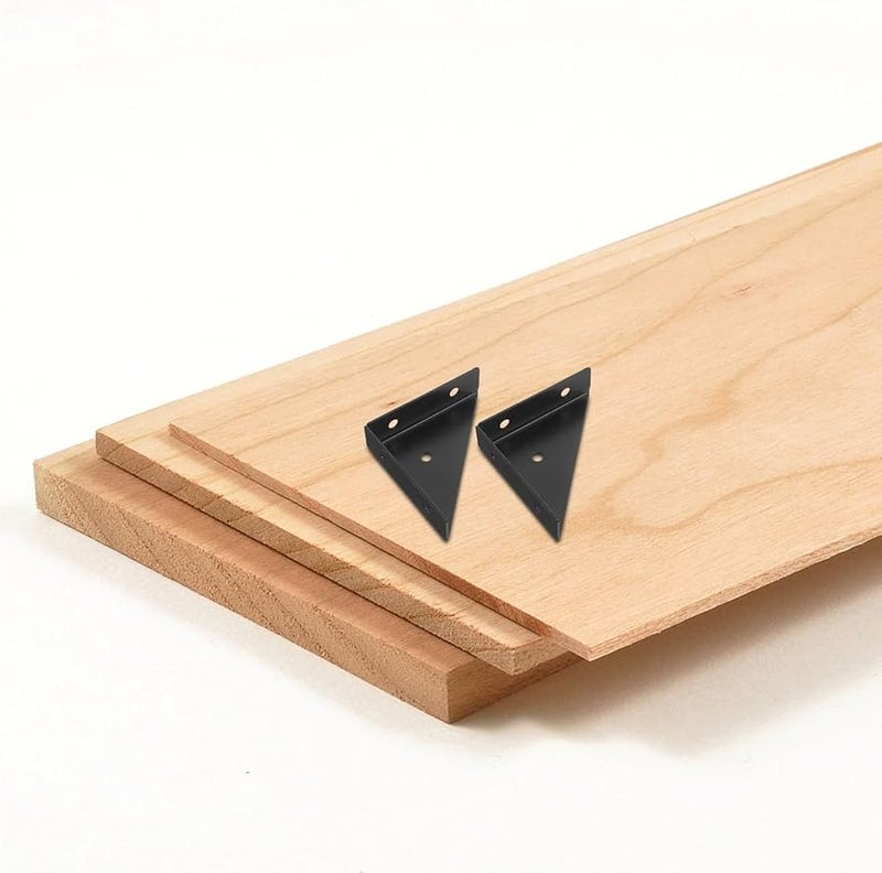 Stainless Steel Angle Brackets 40Pcs Corner Connector Furniture Supports For Desk Table Shelf - Image 3