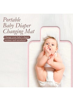 ShebSheb Baby Portable Diaper Changing Mat for Travel Waterproof Compact Baby Changing Pad  - Image 2