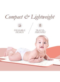 ShebSheb Baby Portable Diaper Changing Mat for Travel Waterproof Compact Baby Changing Pad  - Image 4