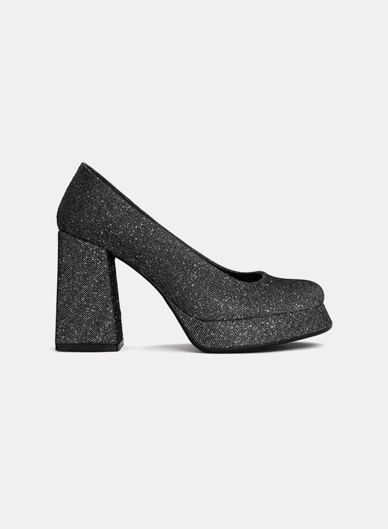 TGS Platform Pumps Glitter - Image 2