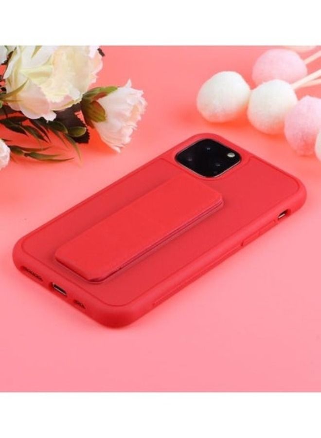 ACLIX iPhone 14 Pro Max Case with Hand Grip Foldable Magnetic Kickstand Wrist Strap Finger Grip Cover 6.7 inch Red - Image 4
