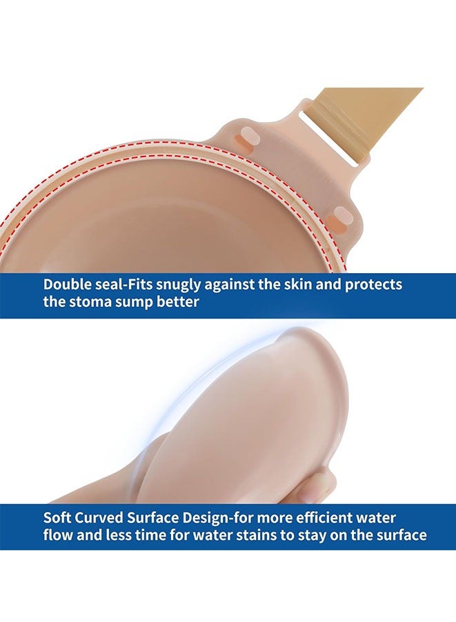 Muyixin واقي جروح للاستحمام للأشخاص الذين يعانون من فتحة القولون، واقي استحمام لفتحة القولون، غطاء للاستحمام لفتحة الأمعاء، غطاء حقيبة لفتحة الإحليل - Image 2