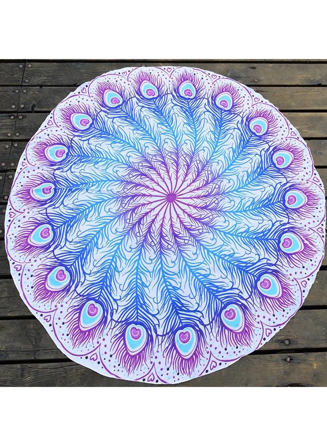 QiaoKai Bohemian Style Printed Picnic Mat Pink/Blue/White One Size centimeter  - Image 2