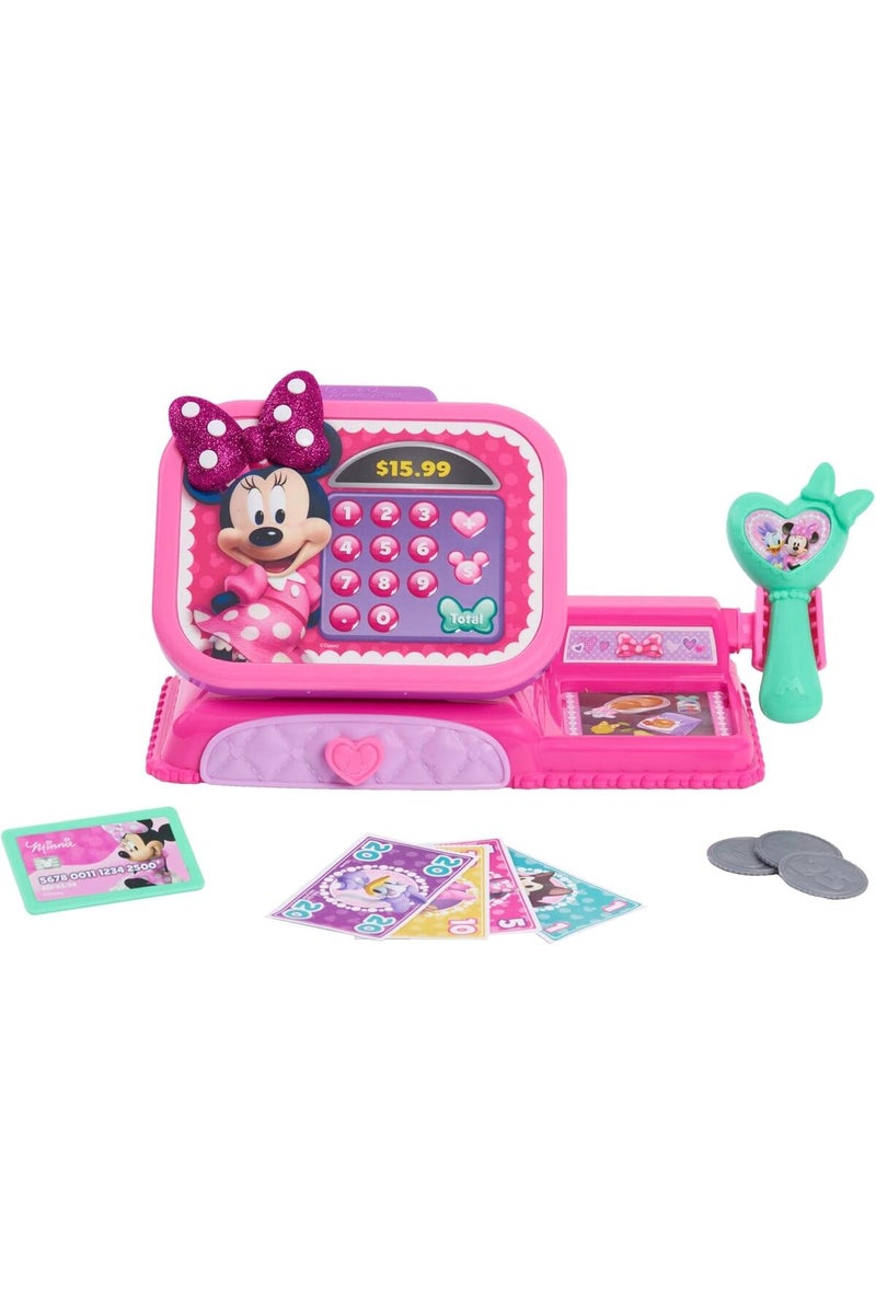Disney Just Play Minnie Junior Mouse Bowtique Cash Register with Sounds - Image 1