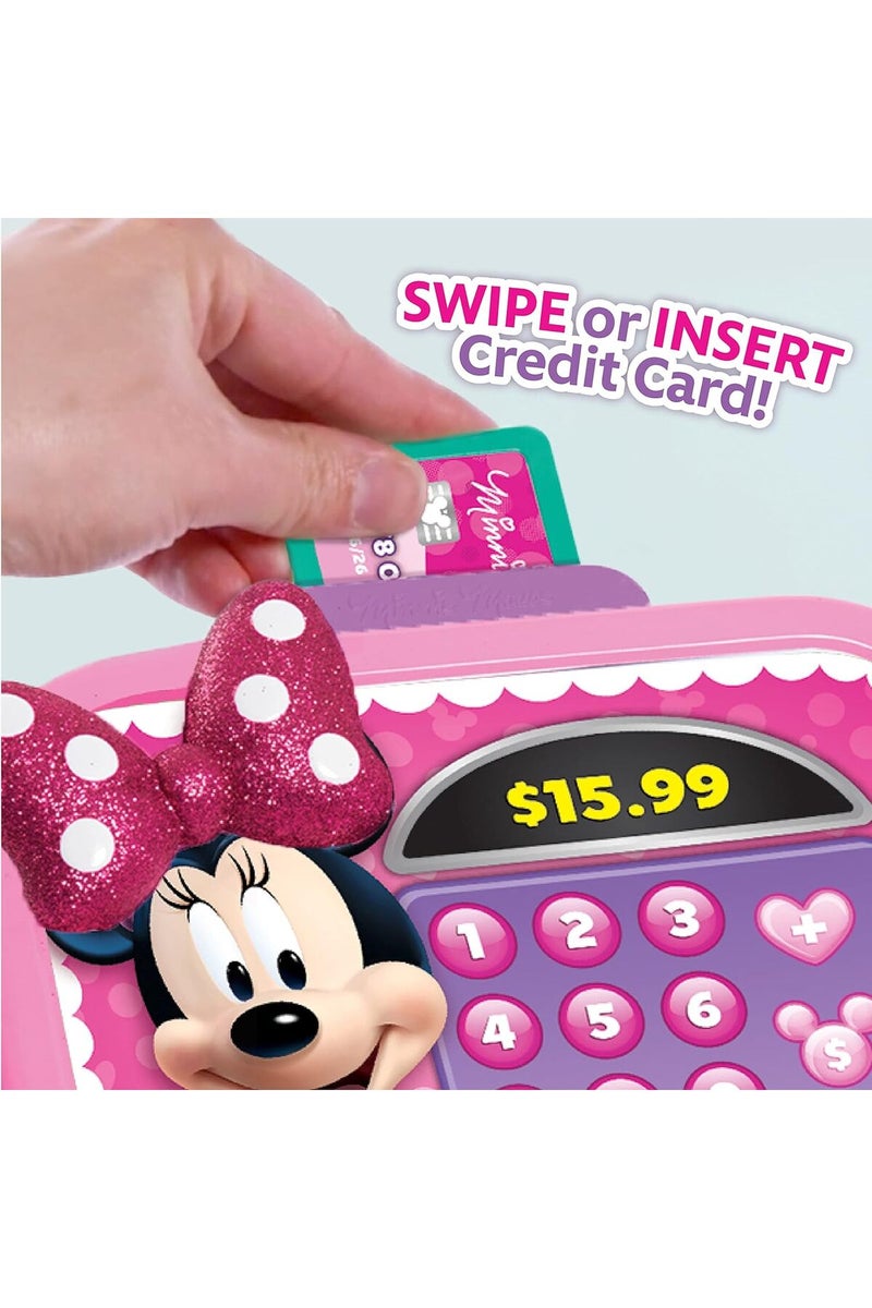 Disney Just Play Minnie Junior Mouse Bowtique Cash Register with Sounds - Image 3