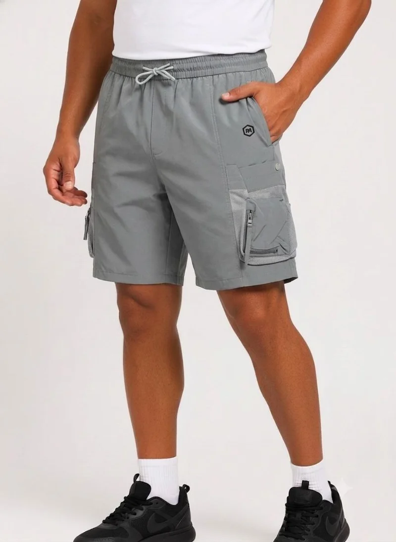 بريما إيس رجالي Cargo Shorts Functional الهواء الطلق والنشاط بريميوم Grey