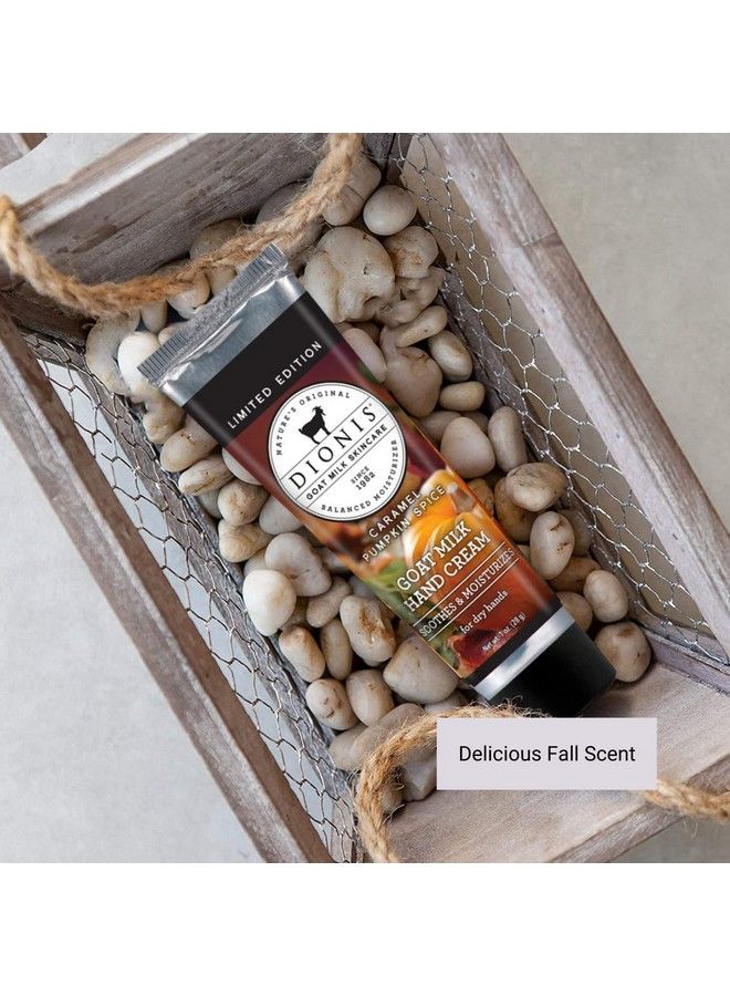 Dionis Goat Milk Skincare Caramel Pumpkin Spice Scented Hand Cream & Lip Balm Set (1 Oz And .28 Oz) Made In The Usa Crueltyfree And Parabenfree - Image 4