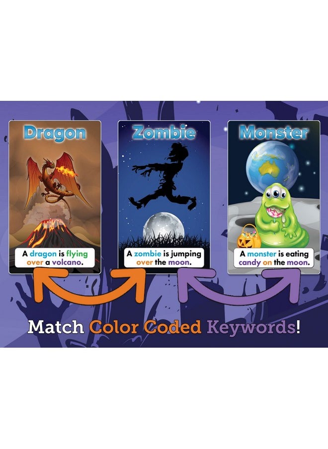 AGO AGO Halloween Card Game - A Spooky and Educational Halloween Card Game for The Classroom and at Home - for Elementary Age to Adult Kids and ESL Students  - Image 3