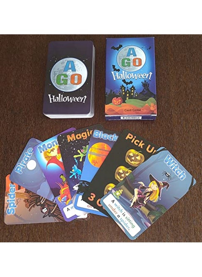 AGO AGO Halloween Card Game - A Spooky and Educational Halloween Card Game for The Classroom and at Home - for Elementary Age to Adult Kids and ESL Students  - Image 4