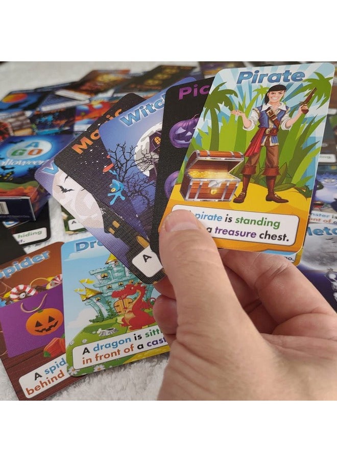 AGO AGO Halloween Card Game - A Spooky and Educational Halloween Card Game for The Classroom and at Home - for Elementary Age to Adult Kids and ESL Students  - Image 5