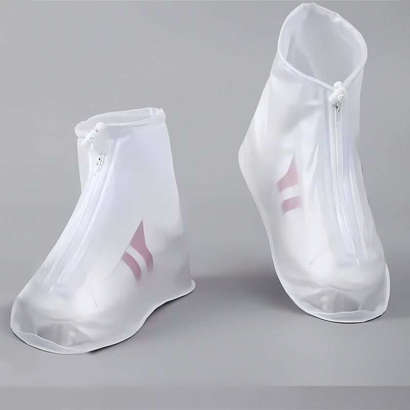 Rain Shoe Cover Thickened Waterproof Non-Slip Adult Children Pvc Wear-Resistant Waterproof Shoe Cover Rain And Snow Outdoor Travel Shoe Cover - Image 4