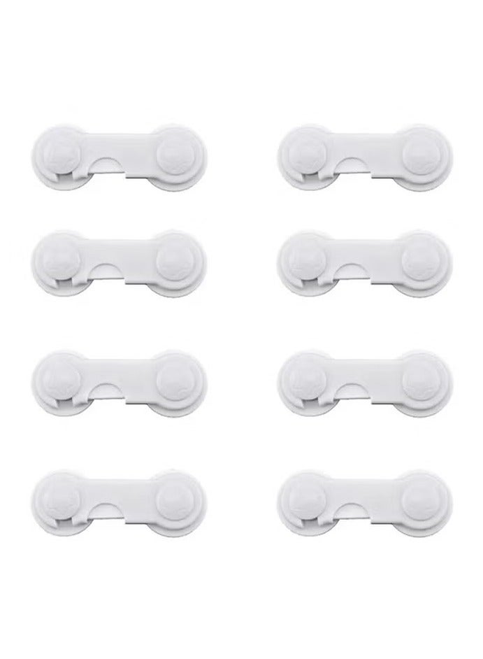 ORiTi 8-Piece Latching System Infant One-handed Safety Lock, Non-toxic Plastic Materials - Image 1