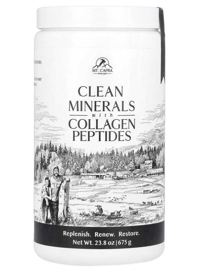 MT. CAPRA SINCE 1928 Clean Minerals with Collagen Peptides 23.8 oz (675 g)