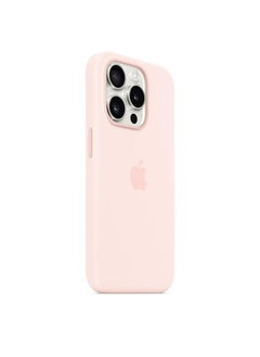 Silicone iPhone 15 Pro Silicone Case with MagSafe - Light Pink  - Image 3