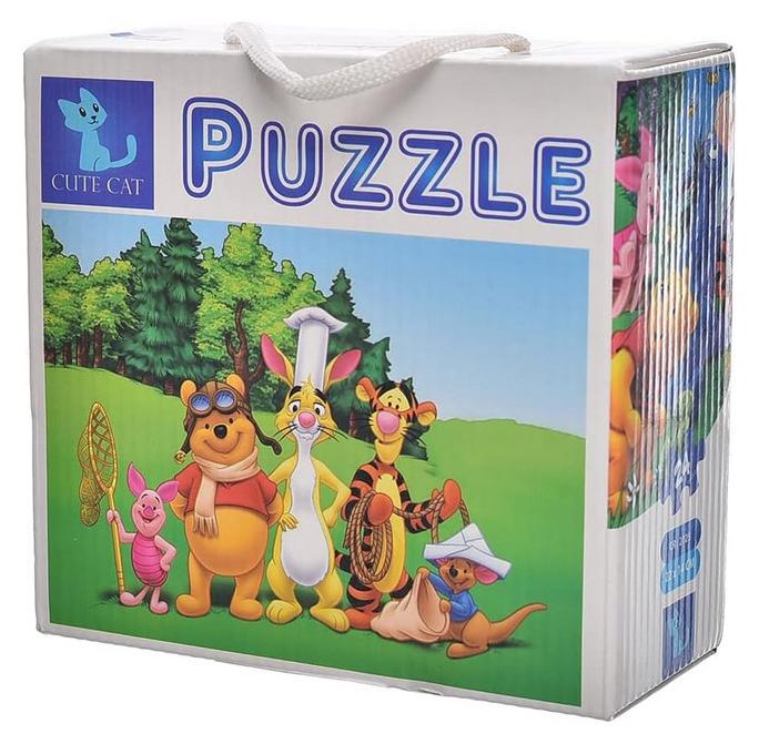 A two-piece puzzle designed with wonderful cartoon images, consisting of (20/24) pieces