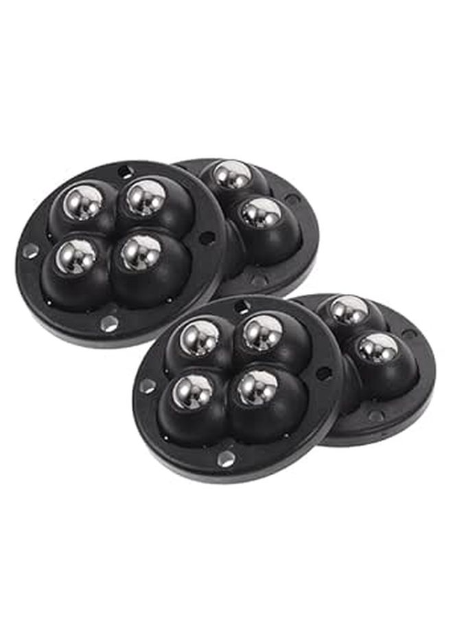Self Adhesive Caster Wheels 360 Degree Swivel 4 Pack For Storage Box Trash Can Furniture - Image 1