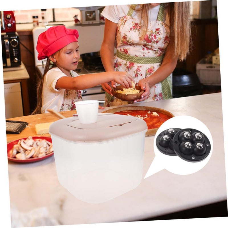 Self Adhesive Caster Wheels 360 Degree Swivel 4 Pack For Storage Box Trash Can Furniture - Image 5
