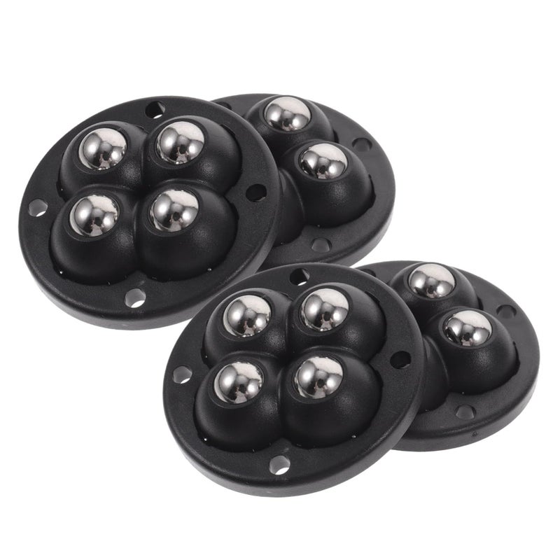 Self Adhesive Caster Wheels 360 Degree Swivel 4 Pack For Storage Box Trash Can Furniture - Image 2