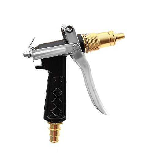 Klaxon Water Spray Gun - Brass Nozzle Water Spray Gun For Car/Bike/Plants/Gardening Wash (Black) - Image 1