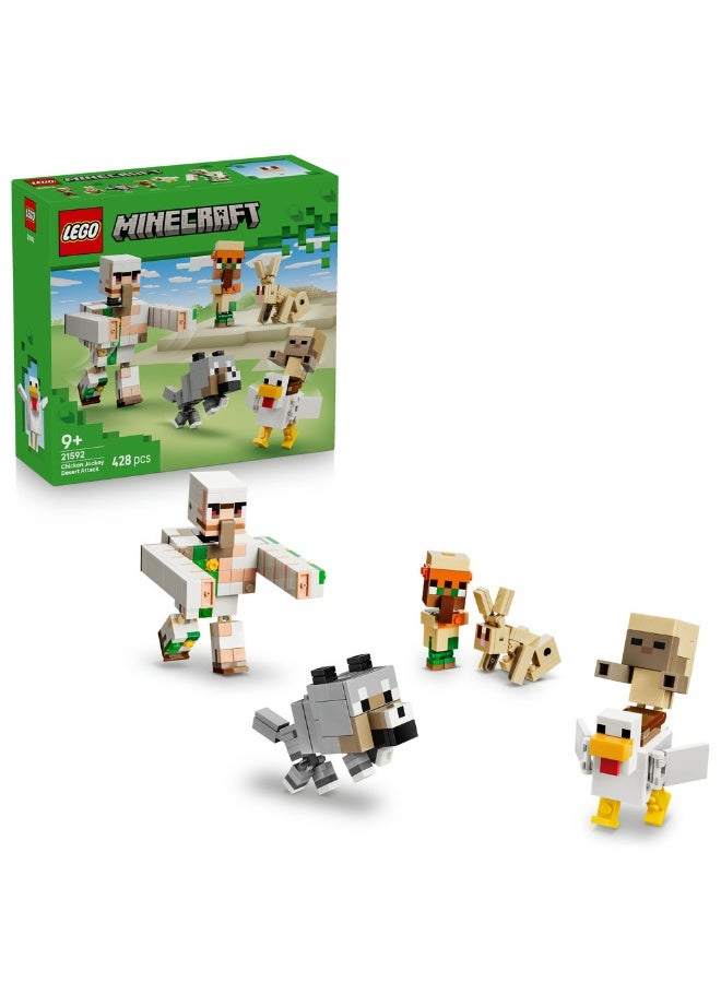 LEGO Minecraft Chicken Jockey Desert Attack Toy 21592 (Age 9+, 428 Pieces) - Image 1