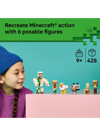 ‏Minecraft هجوم فارس الدجاج في الصحراء، لعبة بناء للأطفال بعمر ٩ سنوات وأكثر (٤٢٨ قطعة) 21592 - view 2